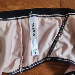 Torrid Black and Pink Bra And Panty Set